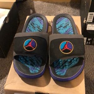Jordan slides Aqua